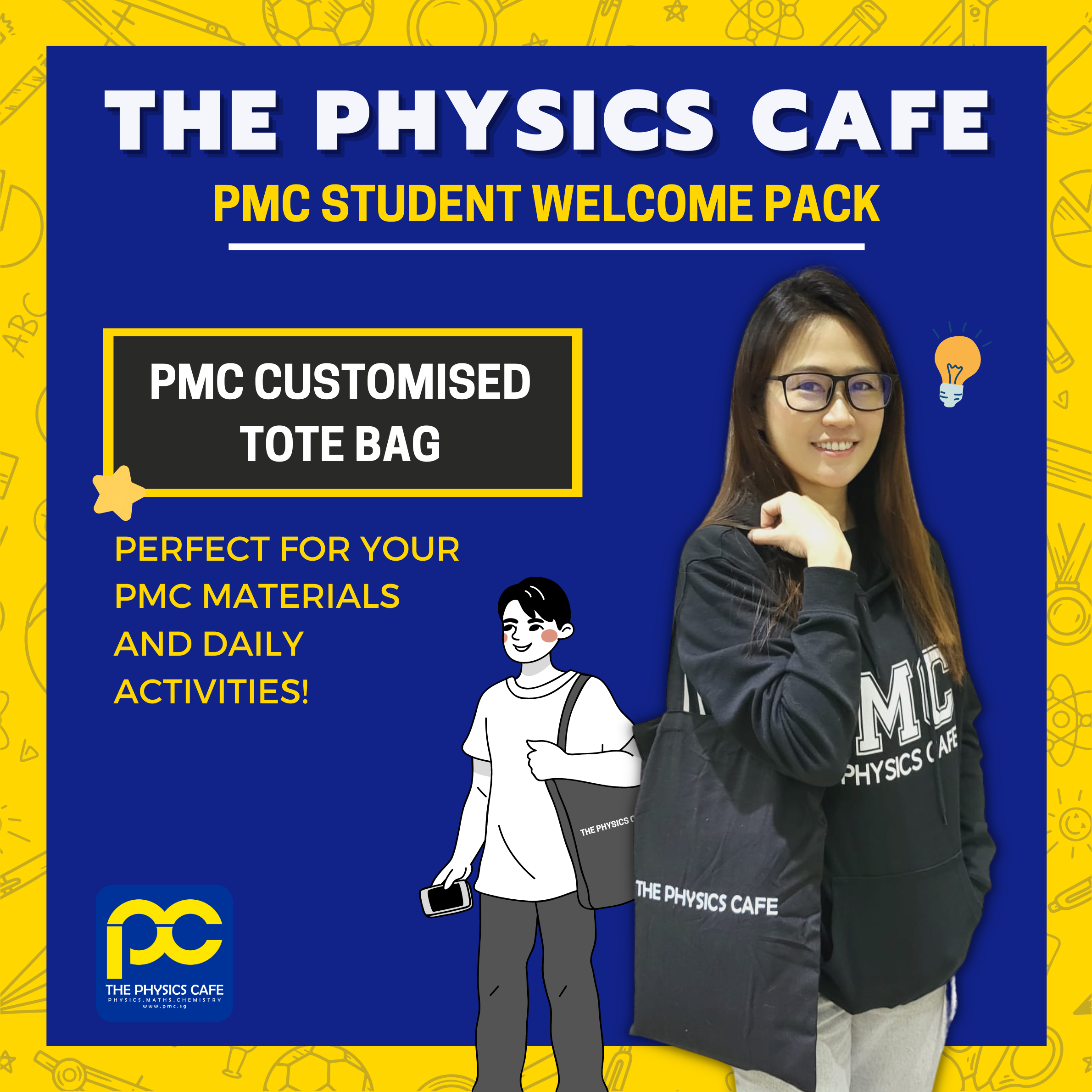 PMC Tote Bag - Light + Soft: Perfect for PMC materials + daily activities.